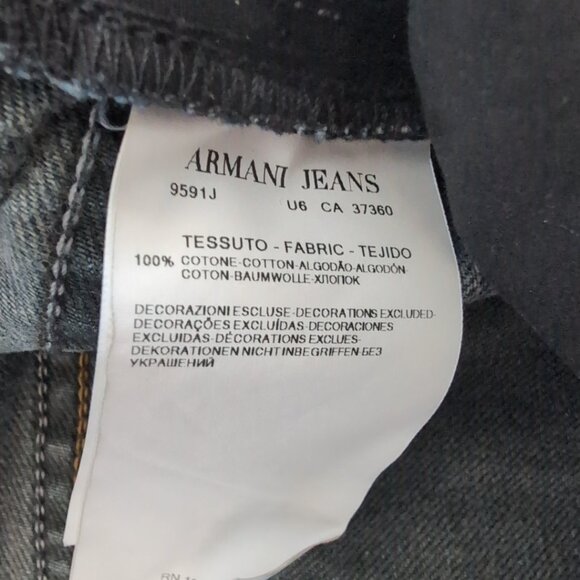 Armani Jeans Men's Blue Denim Jeans Straight Leg Bootcut, US 36 - Picture 6 of 10